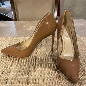 Caramel Brown, Patent Stilletto Heels